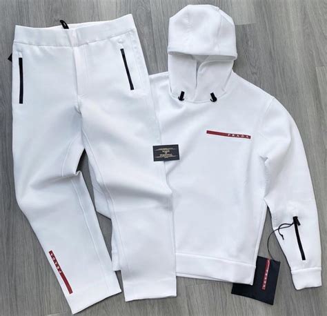 prada logo tracksuit|prada tracksuit men's uk.